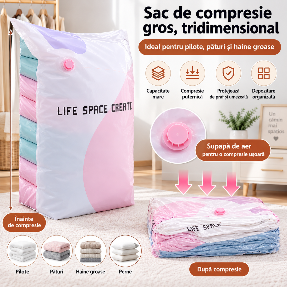 SpaceBag™ – Sac de Vidat 3D
